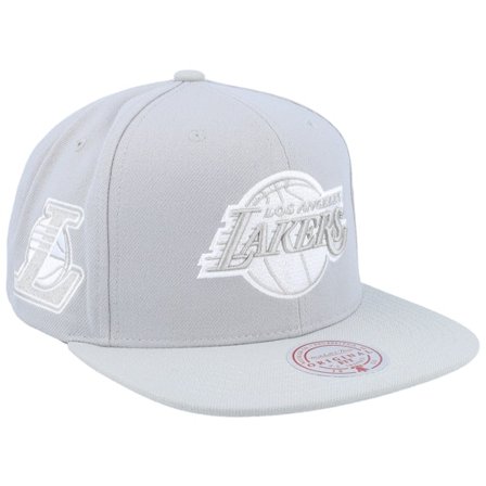 Mitchell & Ness - NBA Harmaa snapback Lippis - Los Angeles Lakers Evergreen Grey/White Snapback @ Hatstore