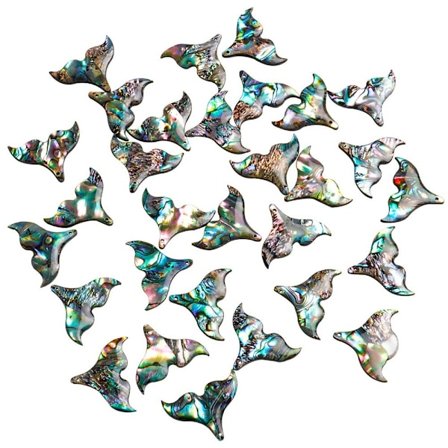 10 stk Farverige Perler Naturlige Perler Abalone Shell Beads