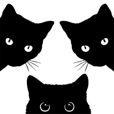 GHYT Auton tarrat kiinteät CAT auton tarrat kurkistavat musta kissa auton ikkunatarrat naarmuuntarrat koristeelliset tarrat, 3 kpl:n sarja