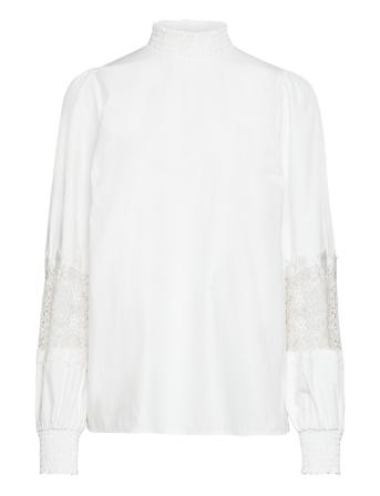 Sc-Netti Bluse Langermet Hvit Soyaconcept*Betinget Tilbud