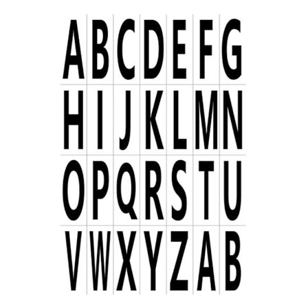 2 ark 7.6*3cm numeriske labelklistermærker Tal