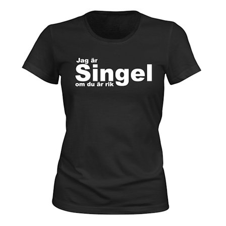 Singel Om Du Är Rik - T-SHIRT - DAM