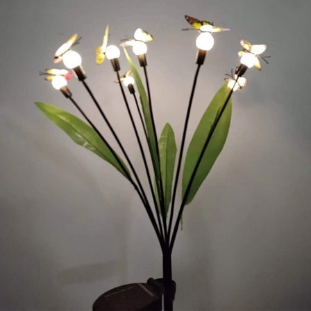 Solar trädgårdslampor vajande fjärilsljus Innergårdsdesign