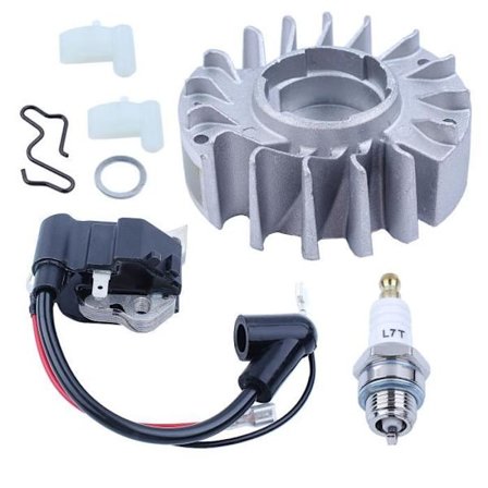 Svinghjul Pawl Reparationskit Kompatibel Med Motorsav 017 018 MS170 MS180 MS170 180 Tændspolen med / 2 Ledninger