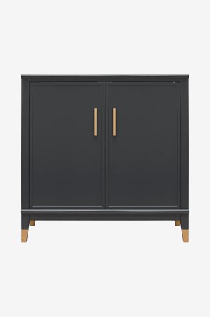 CosmoLiving by Cosmopolitan - Skåp med 2 dörrar Westerleigh - Svart - Byråar - Från Homeroom