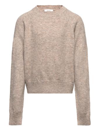 Iben Knit Pullover Beige Grunt*Betinget Tilbud