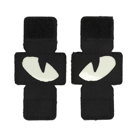 2kpl Heijastava Kissan Silmät Paikka Kangas Valoisa Koukku Lenkki Hatut Reput Ulkoilu Yöajelut Musta