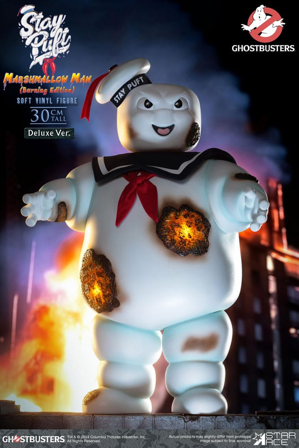 Ghostbusters Soft Vinyl Statue Stay Puft Marshmallow Man Burning Edition Deluxe Version 30 cm