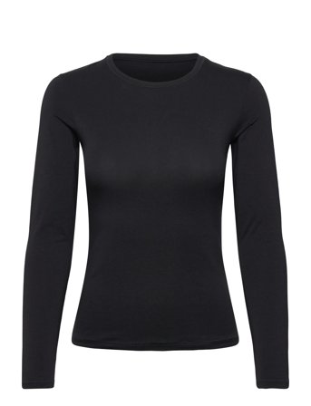 Hunkemöller Top Ls Soft Cotton - Black - XS