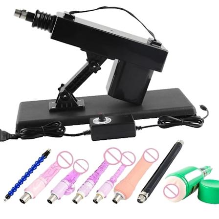 Sexmaskine, Justerbar Onani Pumpe, Forskellige Tilbehør, 8 tilbehør 8 accessories 8 accessories