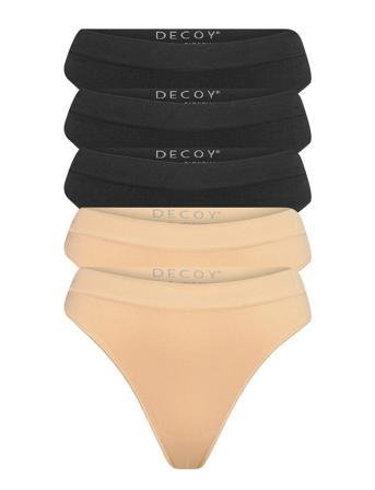 Decoy 5-Pack String Stringtruse Undertøy Beige Decoy