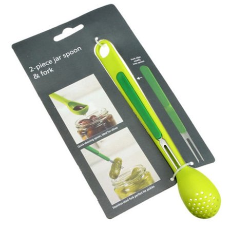 Fiske-skje for bokser Kreativt kjøkken 2-i-1 Lang håndtak Lekkasje