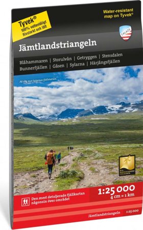 Calazo förlag Jämtlandstriangeln 1:25 000 literature Black OneSize
