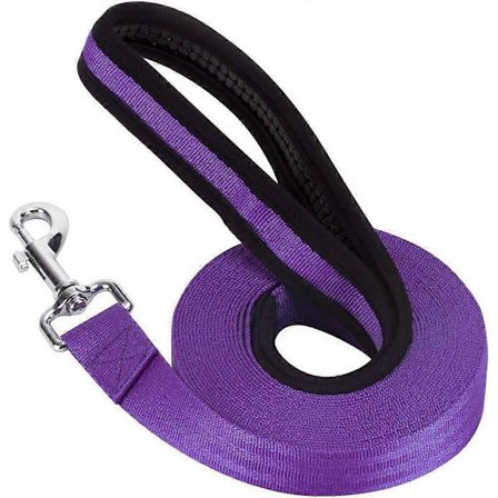 Koulutusliina koirille, pitkä nyloninen pitkä liina koirille lemmikkien jäljityskoulutukseen tottelevaisuusliina (violetti)