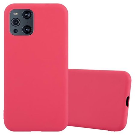 Fodral för Oppo FIND X3 PRO Fodral i CANDY RED Fodral Skydd Silikon TPU Fodral