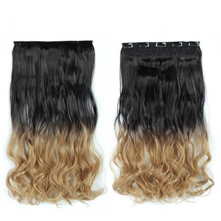 Parykk stykke farge krøllete hår stykke STIL 5 STIL 5