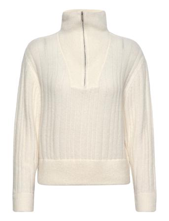 Alphagz R Zipper Pullover Cream Gestuz