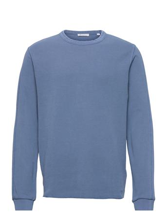 Nuance By Nature Ribbing Over D Sweatshirt Trøje Blå Knowledge Cotton Apparel