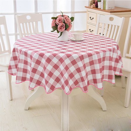 Rund vinyl voksdug blonde dug med vandtæt PVC plast