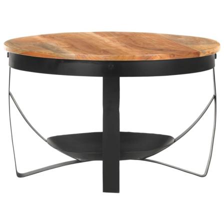 Vidaxl Soffbord Ø68x43 Cm Massivt Akaciaträ Brun