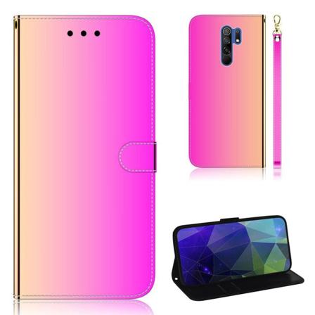 Mirror Xiaomi Redmi 9 fodral - Rosa Rosa