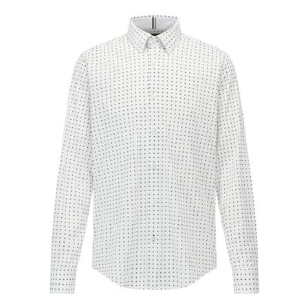 Hugo Boss, Shirt Wit, Heren, Maat:L