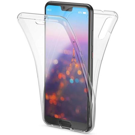 Huawei Y6 2019 - Robust kraftig dobbeltsidig silikondeksel Transparent/Genomskinlig