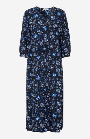 Cellbes of Sweden - Mönstrad viskosklänning - blå / mönstrad - för damer - 34/36