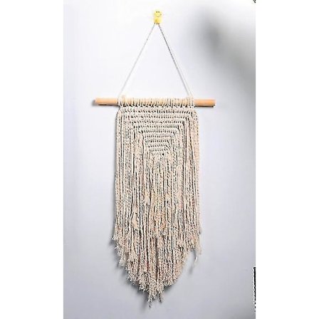 40x68cm Suuri Makrame-seinävaate Maalaistalon sisustukseen