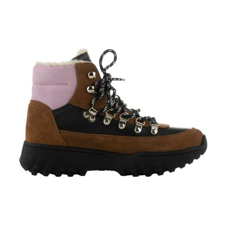 Woden, Iris Track Leather Suede Bruin, Dames, Maat:42 EU