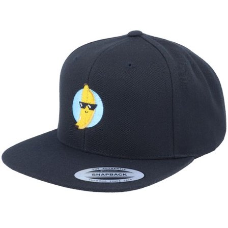 Iconic - Svart snapback Keps - Party Banana Black Snapback @ Hatstore