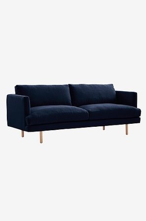 Jotex - Sofa 3-osobowa Granatowy - ANTWERPEN - Kup Sofy 3-osobowe firmy Jotex