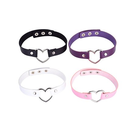 Vintage Halsband Hjärta Choker Halsband Set, 4-pack
