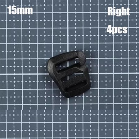 4 kpl Nauhahihna Solki Liukukiinnike 15MMRIGHT RIGHT