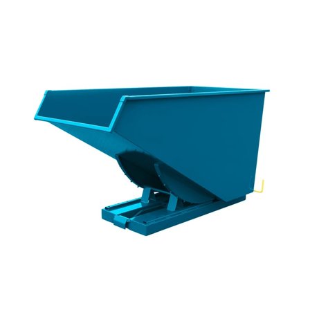 Tippcontainer for tungt gods, 1600 liter, blå
