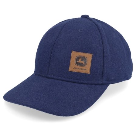 John Deere - Azul adjustable Gorra - Faux Melton Wool Navy Adjustable @ Hatstore