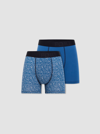 MATCH - Becker boxershorts - Redford - Str. XXL - Herre - Pysjamas & Undertøy - Blå - 65% viskose, 30% bomull, 5% elastan
