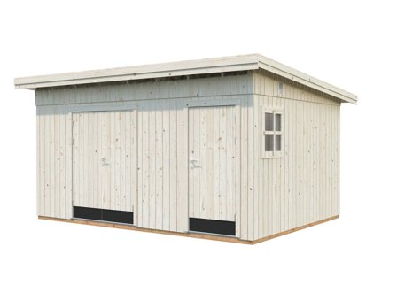 Palmako Kalle Förråd 14,9 m²/inv. 13,5 m², obehandlad, Stugor & förråd