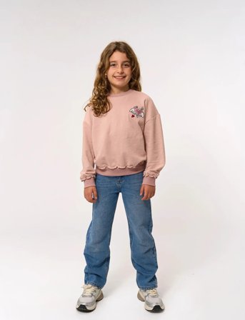 The New Tnprimrose Os Sweatshirt - Pink - 146/152
