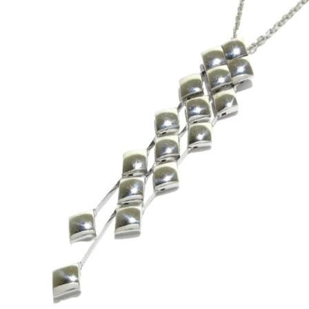 Chanel Vintage, Pre-owned White Gold necklaces Grijs, Dames, Maat:ONE Size