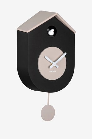 Karlsson - Vägg Klocka Grato Cuckoo - Grå - Väggklockor & bordsur - Från Homeroom