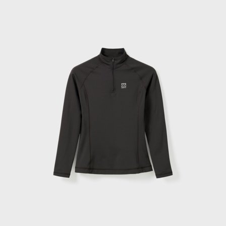 66 North women's Women's Grettir Zip Neck Tops - Licorice - XL