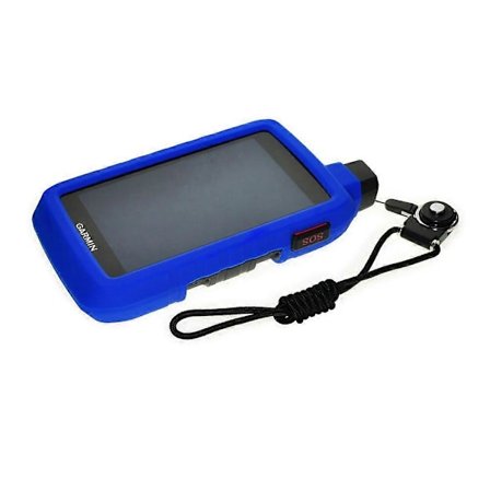 Silikon Beskyttelsesetui + Avtakbar Ring Halsstropp Lanyard for Garmin Montana 750i 700i 750 Fottur Håndholdt GPS Tilbehør