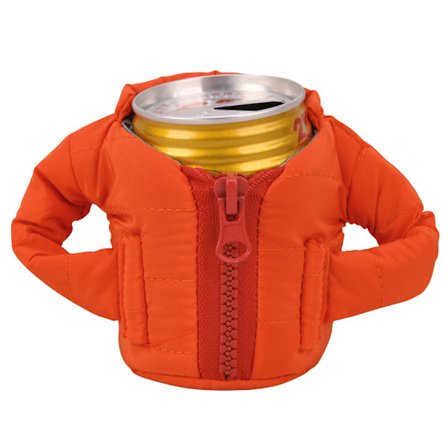 Puffy Beverage Vest, isolert bokskjøler, oransje