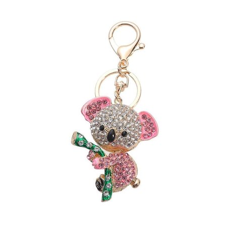 Strass Nyckelring Handväska Nyckelring Hänge Kristallberlock Nyckelring Koala Nyckelringar