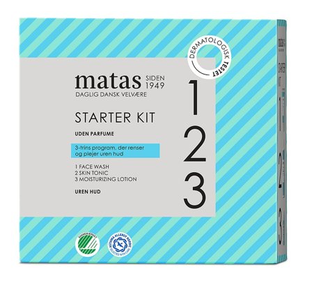 3 for 2 - Matas Striber Starter Kit til Uren Hud Uden Parfume, Skincare, Ansigtspleje, Uren Hud