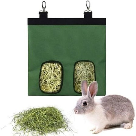 Kanin Hø Foderpose, Smådyr Hø Foder Opbevaring, til Kanin Chinchilla Marsvin Stor Kapacitet Foderpose