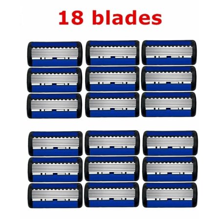Razor Classic 6-bladet sikkerhetsbarberhøvel for menn og kvinner 27 barberblader Manuell barberhøvel 18 blader