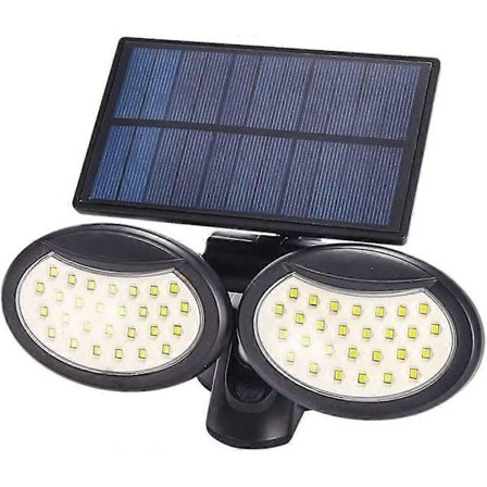 Solar Vägglampa Utomhus, 56 LED Vägglampa Solar Säkerhet Utomhus Elektromisering Solar Rörelsesensor Lampor-IP65 Vattentät Säkerhet Solar Säkerhet Fo