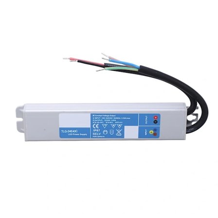 /EA/LED-driver IP67 Vandtæt LED-strømforsyningstransformatoradapter til LED-lys ekstern indgang 100‐240VAC DC24V 40W